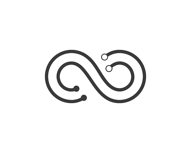 Infinity logo icon vector illustration design