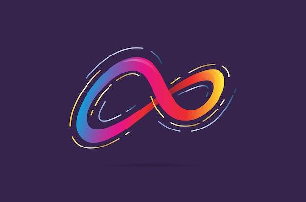 Vector infinity logo ontwerp sjabloon vector