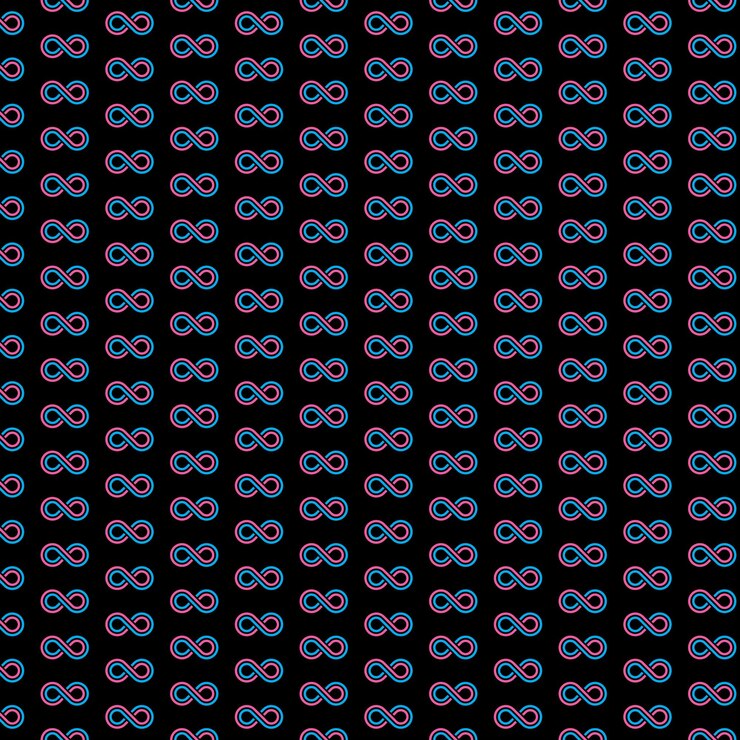 Vector infinity logo pattern design free vector