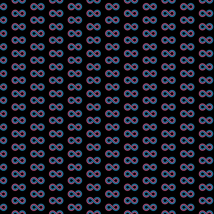Vector infinity logo pattern design free vector
