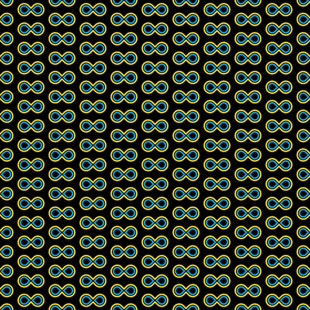 Infinity logo pattern design free vector