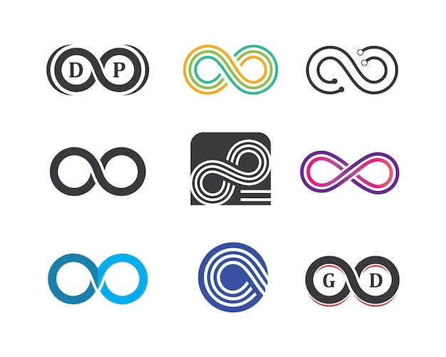 Infinity logo pictogram vector illustratie ontwerp