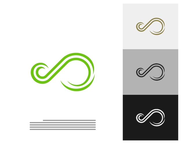 Modello vettoriale del logo infinity concetto di design del logo infinity creativo
