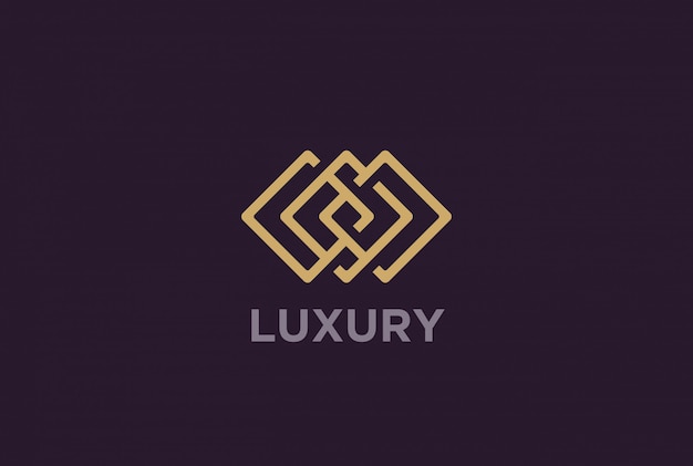 Vector infinity luxury logo.