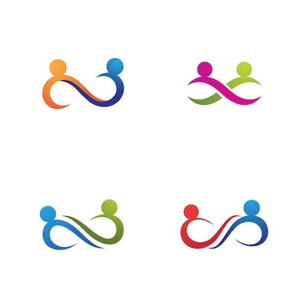 Infinity people  family and community logo 