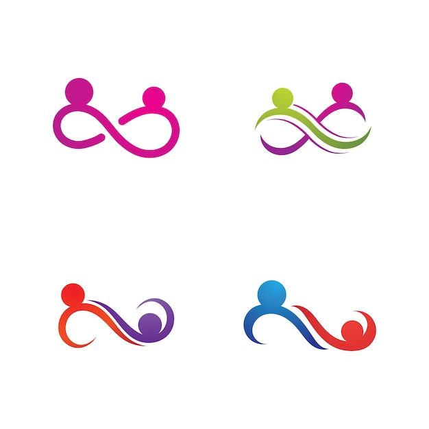 Infinity people  family and community logo 