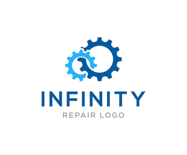 Infinity reparatie Logo reparatie Logo ontwerpsjabloon