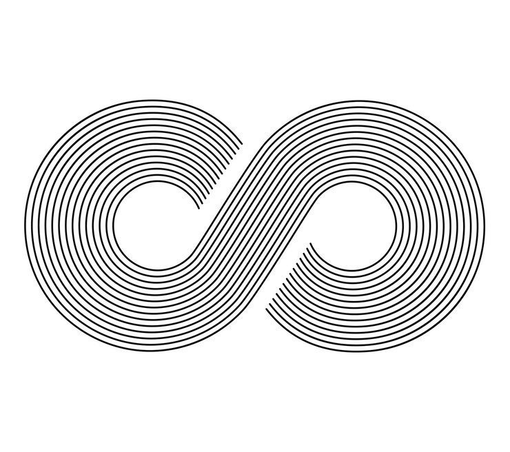 Infinity sign Infinity flat icon Mobius strip Vector logo for web design mobile and infographics Vector illustration eps 10 Isolated on white background