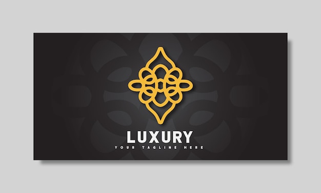 Infinity symbol luxury logo and beauty design vector