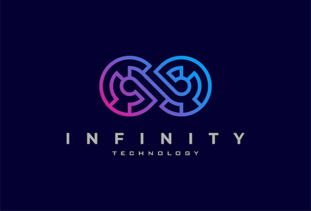 Infinity technology logo that is made by infinity