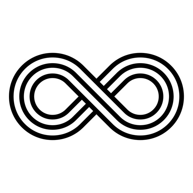 Вектор Шаблон логотипа бесконечного вектора