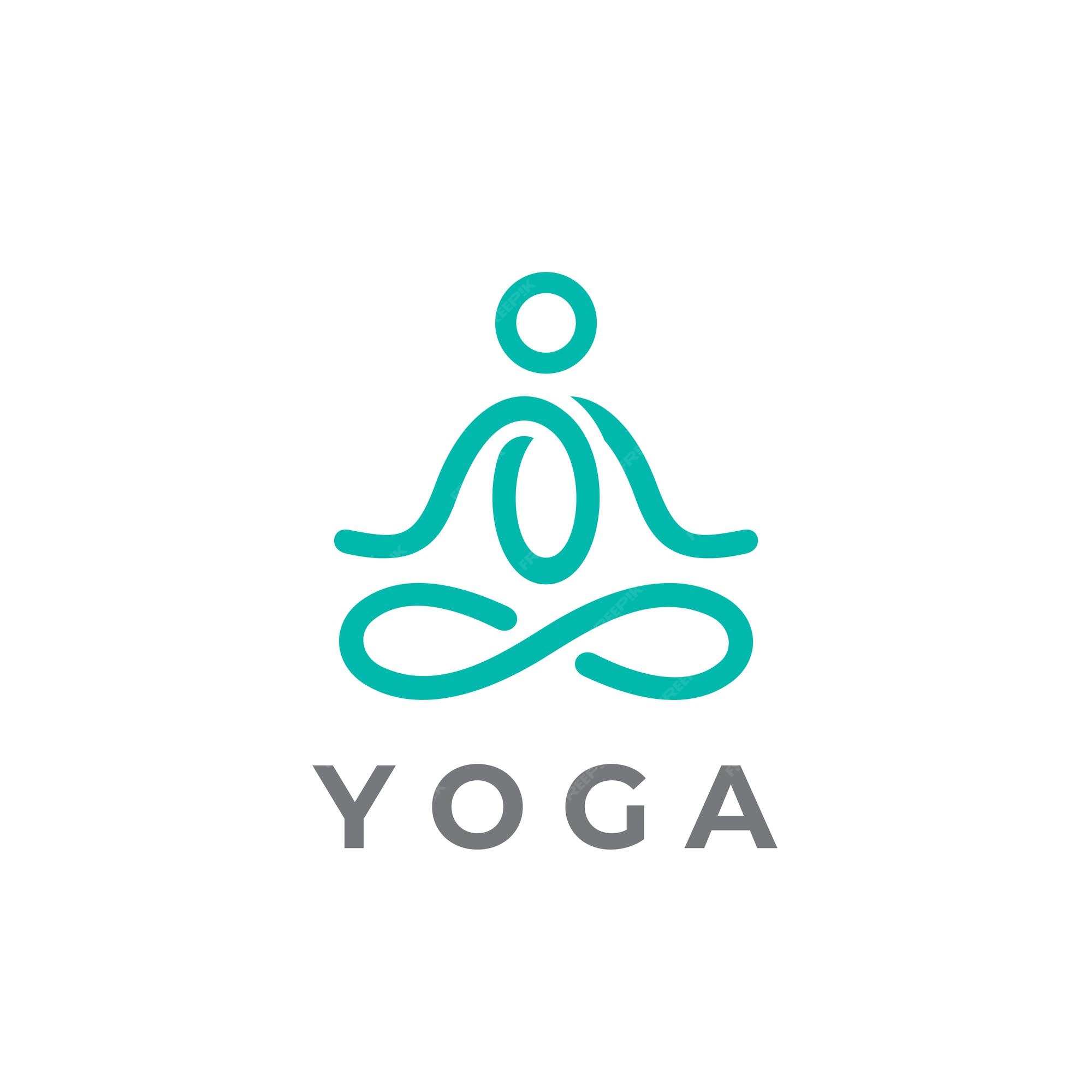 Premium Vector | Infinity yoga vector logo template