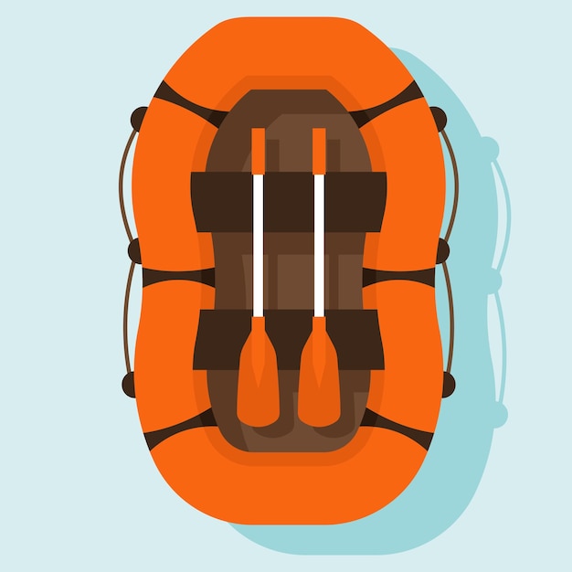 Vector inflatable boat