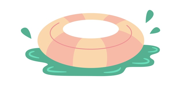 Vector inflatable swim ring