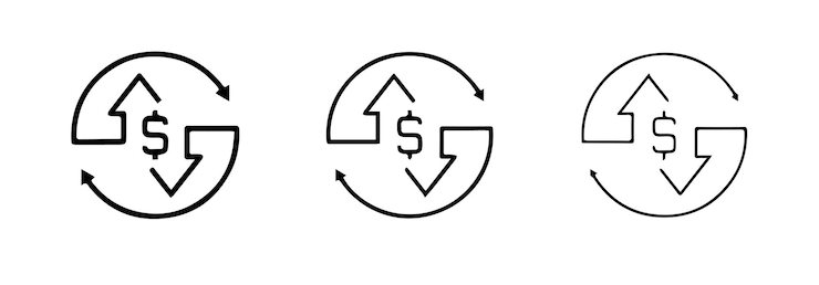 Vector inflation economics line icon design editable stroke pixel perfect stock illustration