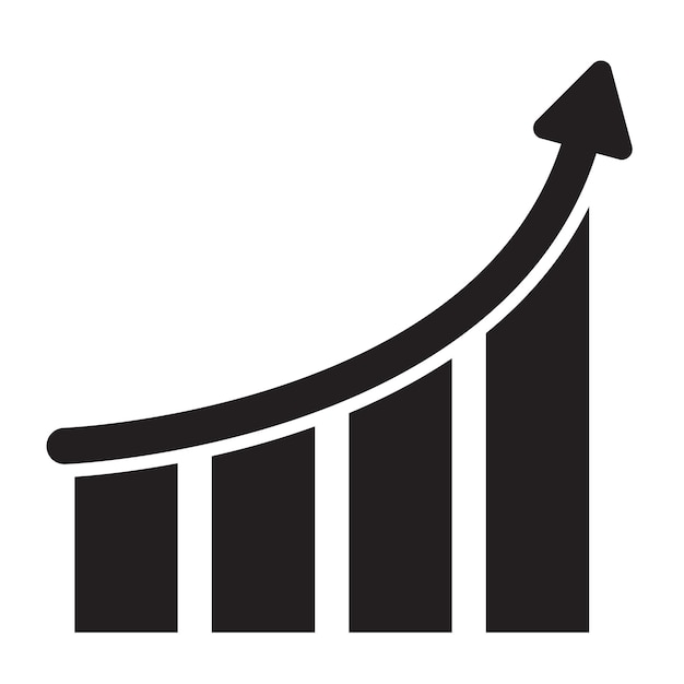 Inflation graph icon vector design