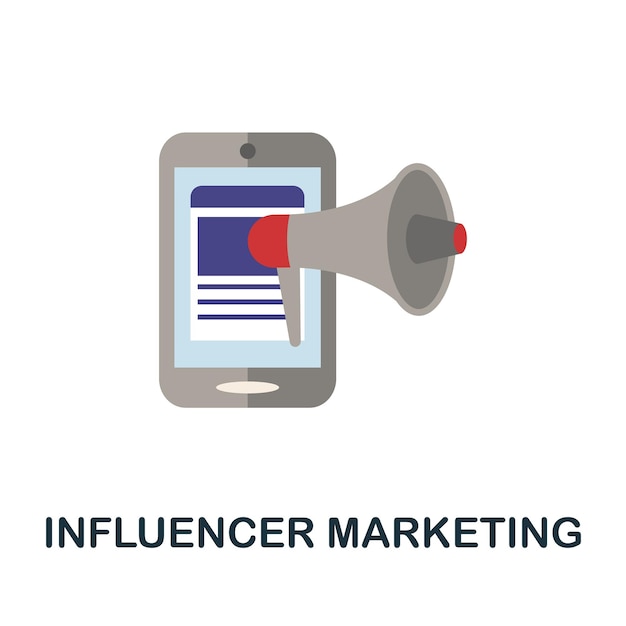 Influencer Marketing icon Simple element from blogging collection Creative Influencer Marketing icon for web design templates infographics and more