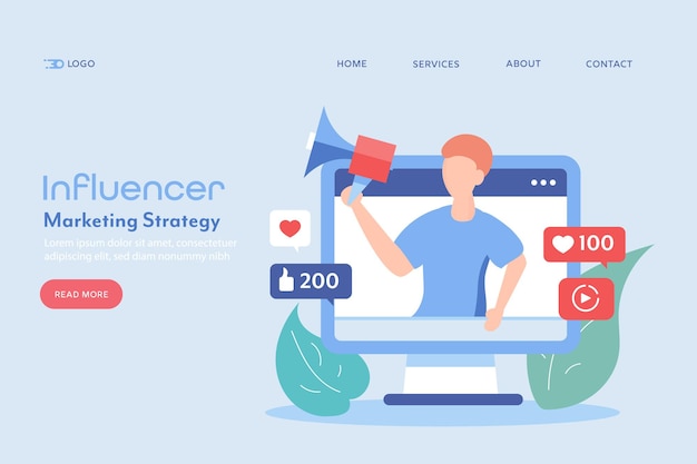 Influencer marketingconcept