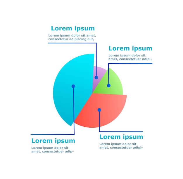 Vettore concetto di diagramma di informazioni