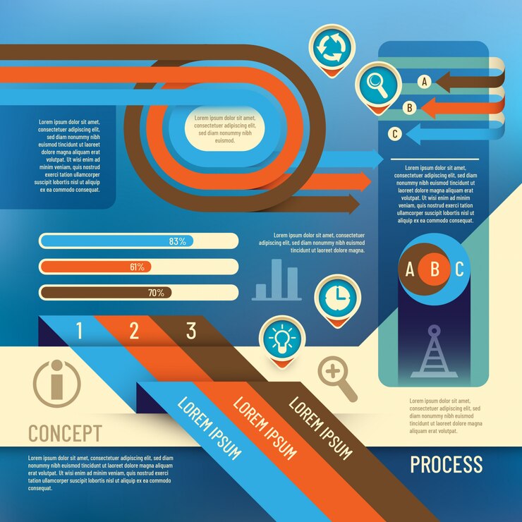 Vector info graphic background