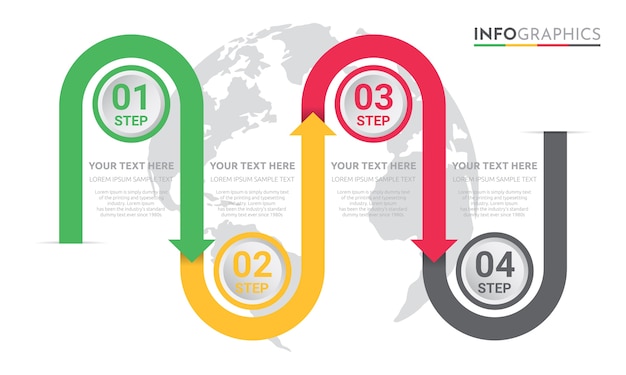 Info-graphic template for business