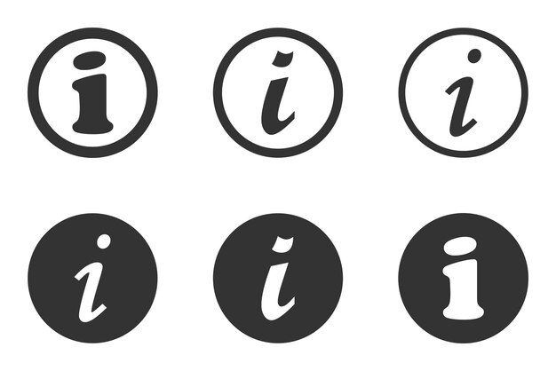 Info-iconset Vector-illustratie