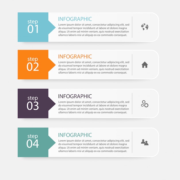 info infographics stappen presentatie