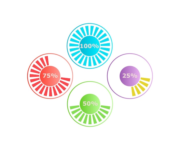 Vector info knoppen concept