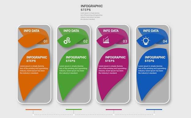 将来の起業家のためのINFOGRAFHICHステップ