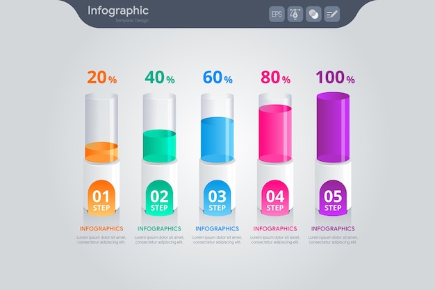 Infografiek voor bedrijfsconcept Isometrische vector Infografisch ontwerp