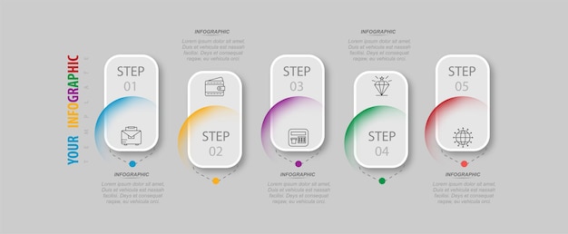 Infografisch element van de tijdlijn