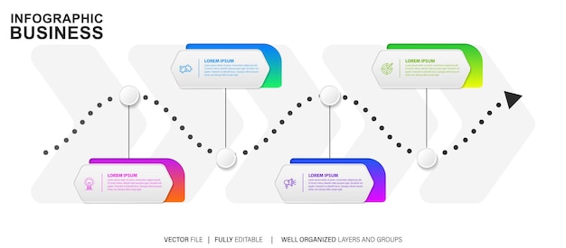 Infografische ontwerpsjabloon Vectorillustratie