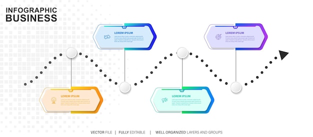 Infografische ontwerpsjabloon Vectorillustratie