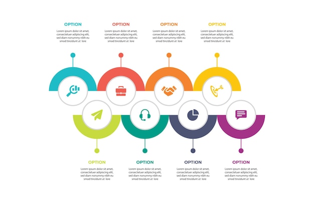 Vector infografische sjabloon deign