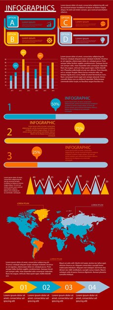 Vector infografische sjabloon