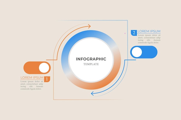 Vector infographic 2 elemenr