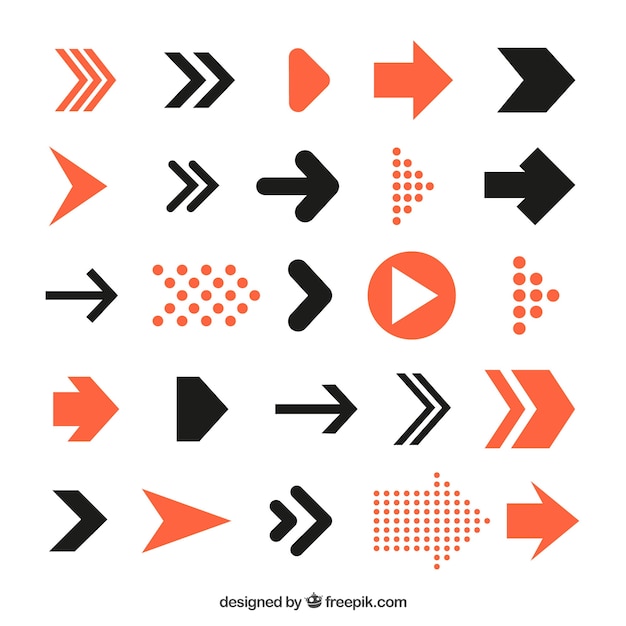 Vector infographic arrows pack