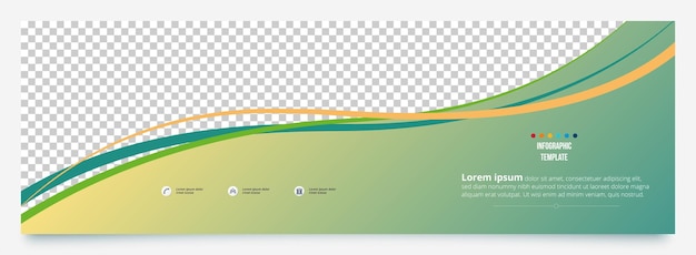 Infographic banner discount design template