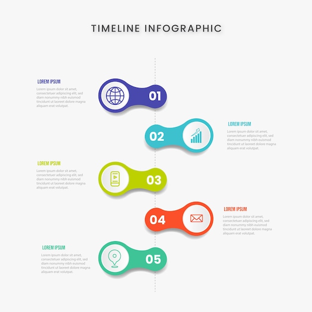 Progettazione del modello di banner aziendale infografica