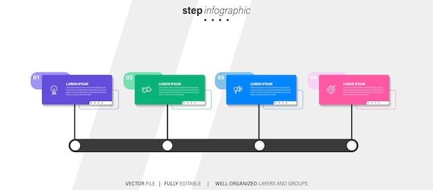 infographic business options chart banner for corporate success