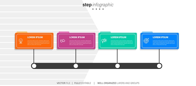 infographic business options chart banner voor bedrijfssucces