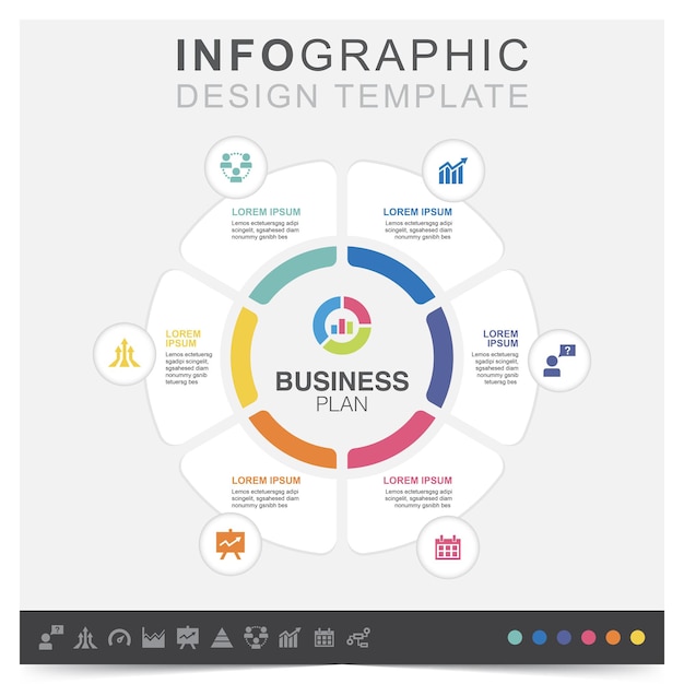 Infographic 사업 계획 및 아이콘 설정