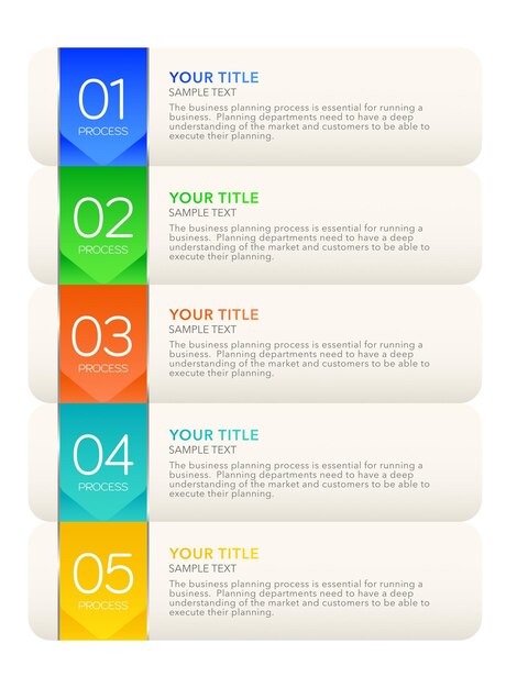 Infographic Business process options or steps , vector infographic template stock