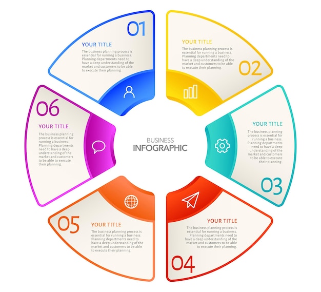 Infographic Business process options or steps , vector infographic template stock