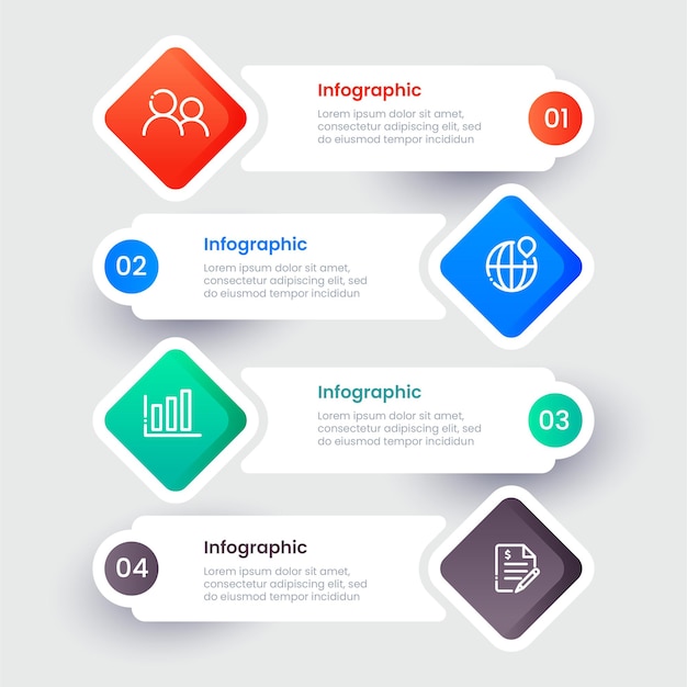 Infographic business template design