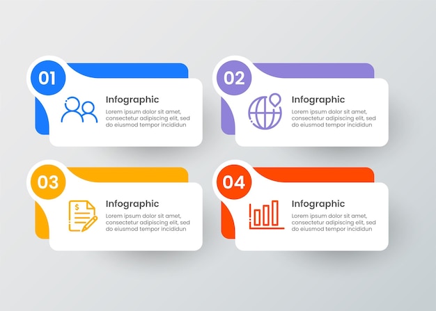 Infographic business template ontwerp