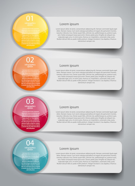 Vector infographic business template