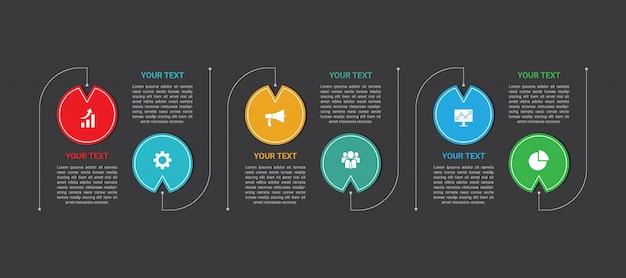 Vector infographic business template