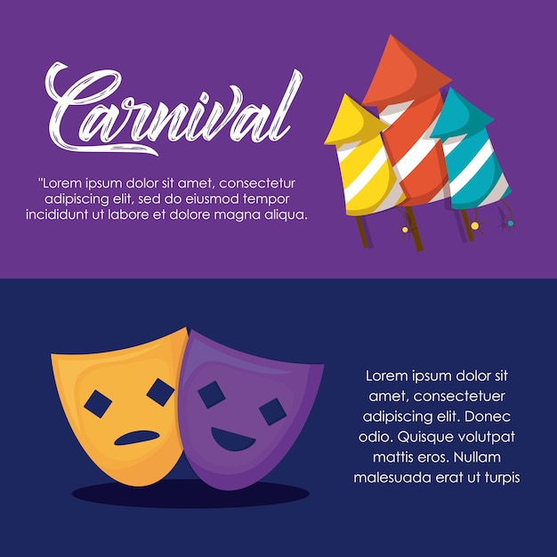 Infographic of carnival circus 