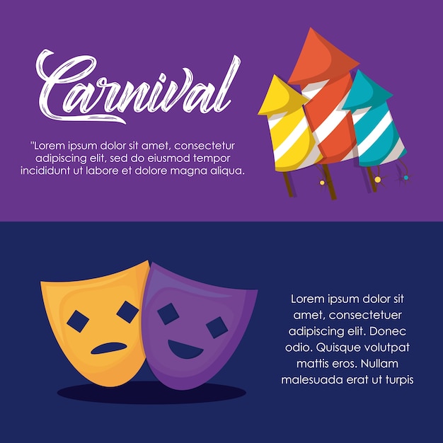 Infographic of carnival circus